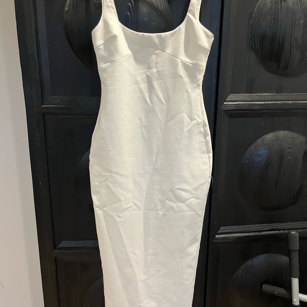 White Zara Midi Dress